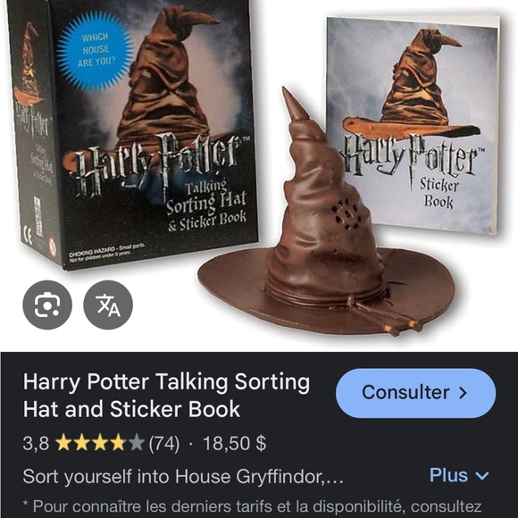 Harry Potter Sorting Hat with Sticker Book - Picture 1 of 10